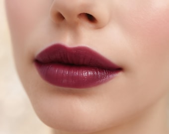 Cream Blush & Lip Color Stick - Black Forest (dark wine red) | Natural, Vegan, 2-in-1 Makeup