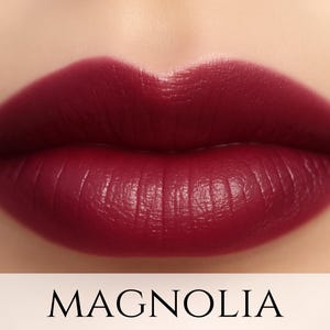Sample Vegan Mineral Lipstick - &quot;Magnolia&quot; (dark raspberry pink color) all natural makeup
