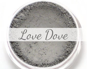 Eyeshadow Sample - "Love Dove" - matte dove gray mineral makeup - vegan