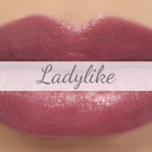 Vegan Lipstick Sample Ladylike natural dusty rose pink color, vegan lip tint, balm, lip colour image 1