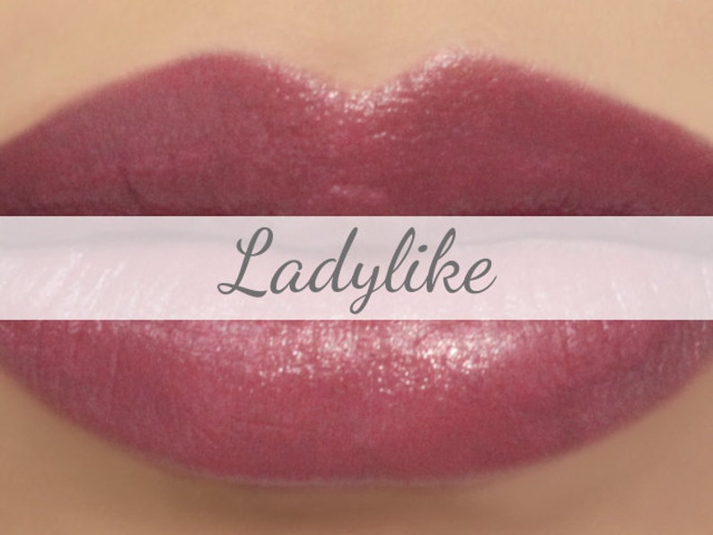 Vegan Lipstick Sample Ladylike natural dusty rose pink color, vegan lip tint, balm, lip colour image 1