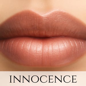 Vegan Lipstick Sample - &quot;Innocence&quot; sheer pink/peach pearl natural mineral lipstick