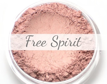 Mineral Blush Sample - "Free Spirit" (soft baby pink cheek color with shimmer) - Vegan