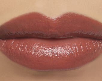 Vegan Lipstick - "Darling" medium rose brown nude mineral makeup