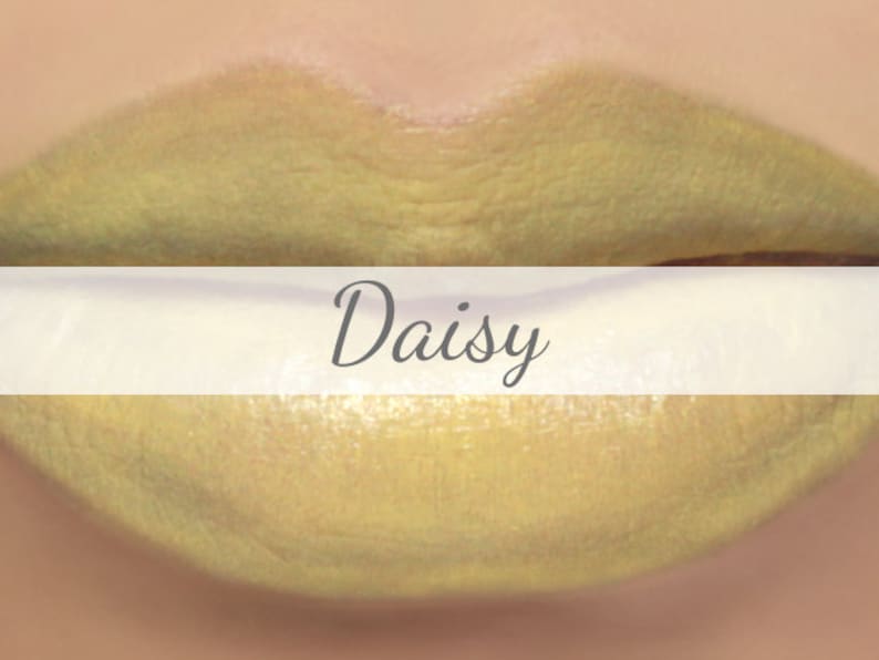 Yellow Lipstick Sample Daisy light yellow lipstick natural lip tint mineral lipstick image 1