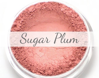 Mineral Blush Sample - "Sugar Plum" (natural light plum pink) - Vegan