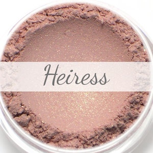 Eyeshadow Sample - "Heiress" - pale pink with gold shimmer - Vegan Mineral Makeup