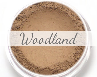 Eyeshadow Sample - "Woodland" - medium cool toned ashen brown/taupe color with matte finish (Vegan) Mineral Makeup Eye Color