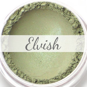 Eyeshadow Sample - "Elvish" - olive green/gray with duochrome