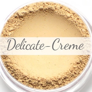 Vegan Mineral Foundation Sample - Delicate Formula CREME - light/pale shade with a pink undertone