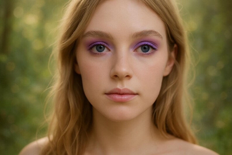 Matte Violet Purple Eyeshadow Wildflower Vegan Mineral Makeup image 3