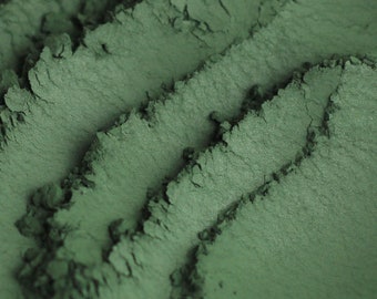 Hunter Green Eyeshadow - "Puck" - Dark Green Vegan Mineral Makeup