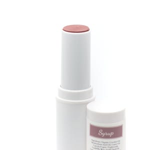 Cream Blush & Lip Color Stick - Syrup (gray beige mauve) | Natural, Vegan, 2-in-1 Makeup