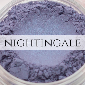Indigo with Turquoise Duochrome Eyeshadow Sample Nightingale Vegan Mineral Makeup