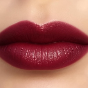 Vegan Lipstick - &quot;Magnolia&quot; dark berry pink mineral makeup
