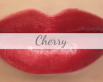 Lipstick Sample - "Cherry" (bright red lipstick - vegan) natural lip tint, balm, lip colour mineral lipstick