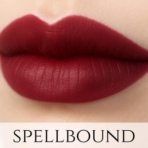 Vegan Matte Lipstick Sample - &quot;Spellbound&quot; deep burgundy wine red natural organic lipstick