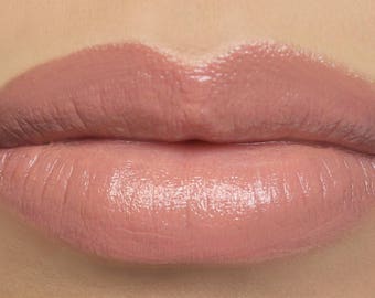 Cuddles - sheer peach lipstick, vegan lipstick made from all natural ingredients, cruelty free