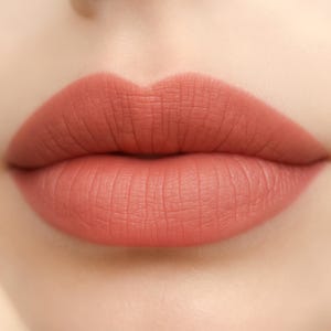 &quot;Matter Peach Lippenstift - &quot;&quot;Pumpkin&quot;&quot; helllachsoranger veganer natürlicher Lippenstift.&quot;