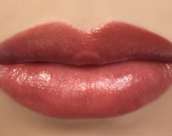 Rosebud - sheer red lipstick, vegan lipstick made with natural ingredients