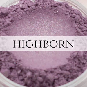 Eyeshadow Sample Highborn purple shimmer vegan mineral makeup