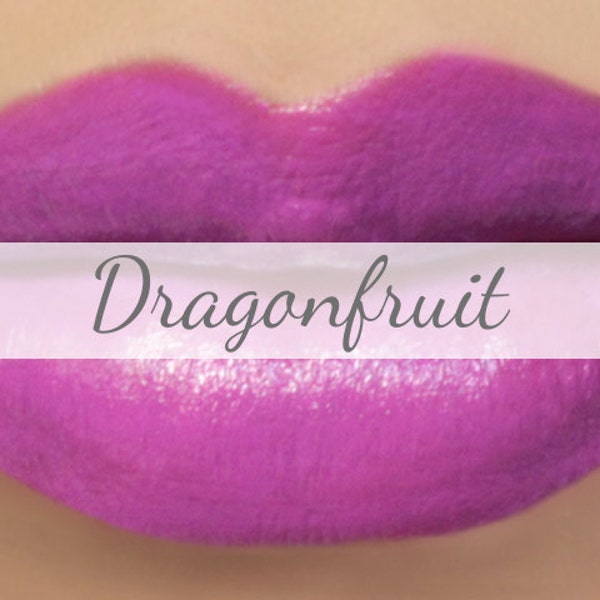 Magenta Pink Lipstick Sample - "Dragonfruit" (bright fuchsia pink lipstick) mineral lipstick