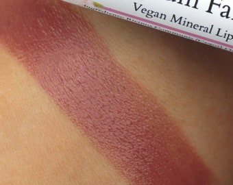 Vegan Lipstick - "Plum Fairy" (natural light plum lipstick) lip tint, balm, lip colour