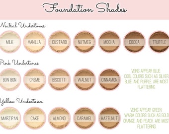 Custom Mixed Mineral Wonder Powder Foundation - Vegan Customized All Natural Mineral Makeup