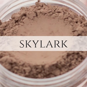 Skylark Taupe Matte Eyeshadow: Vegan Mineral Eye Color Sample
