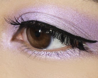 Lilac Eyeshadow with Shimmer - "Leska" - maquillaje mineral natural vegano