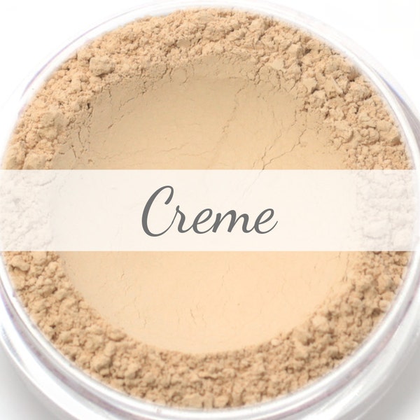 Mineral Wonder Powder Foundation Sample - "Creme" - light shade with a pink undertone - vegan makeup