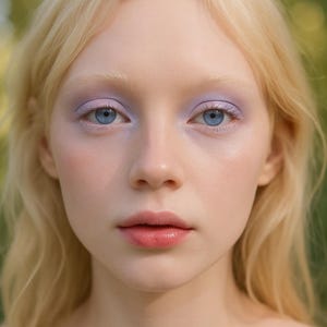 Blue Shimmer Eyeshadow Yuna frosty light powder blue- all natural vegan mineral makeup