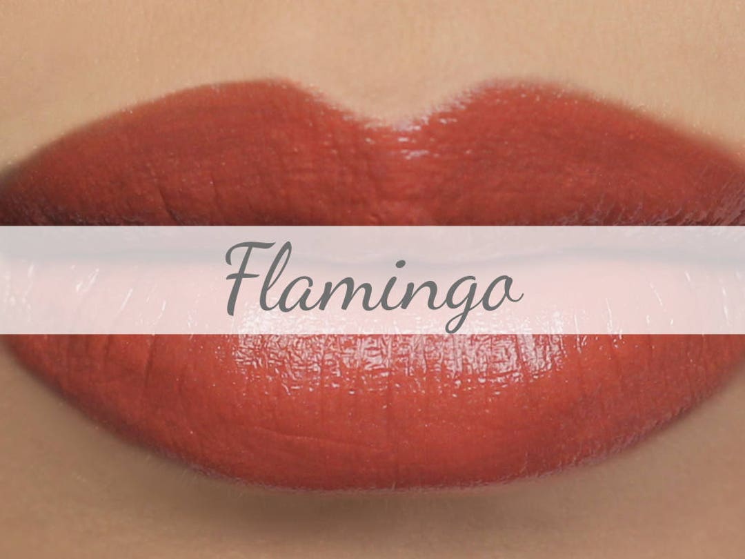 Vegan Mineral Lipstick Sample - "flamingo" (semi-sheer Coral Color) Lip ...