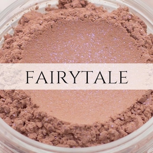 Eyeshadow Sample Fairytale light peach brown blue duochrome shimmer Vegan Mineral Makeup