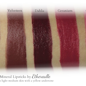 Vegan Lipstick Sample Fawn gray mauve/taupe lipstick greige/nude beige mineral lipstick image 6