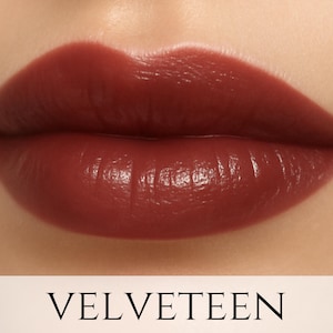Vegan Lipstick Sample: &quot;Velveteen&quot; Dark Red Brown Mineral Lipstick