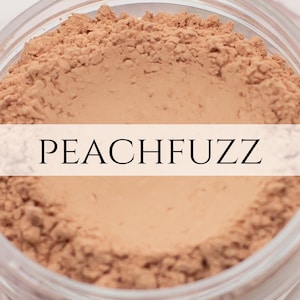 Lidschatten Beispiel Peachfuzz matte peach veganes Mineral Make-up