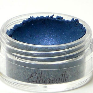 Blue Shimmer Eyeshadow Oceans Deep Sapphire Vegan Mineral Makeup image 4