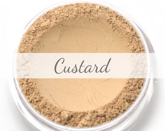 Mineral Wonder Powder Foundation Sample - "Custard" - light to medium shade with a neutral undertone - vegan makeup