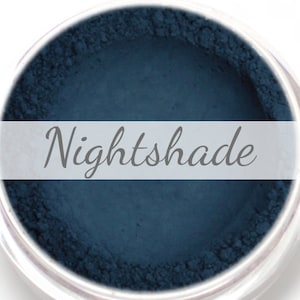 Eyeshadow Sample - "Nightshade" - Matte Dark Blue Vegan Mineral Makeup