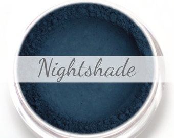 Eyeshadow Sample - "Nightshade" - Matte Dark Blue Vegan Mineral Makeup