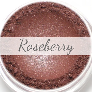 Eyeshadow Sample Roseberry frosty burgundy red all natural vegan mineral makeup image 1