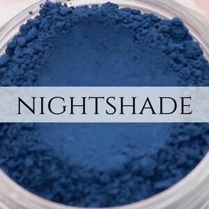 Eyeshadow Sample Nightshade Matte Dark Blue Vegan Mineral Makeup