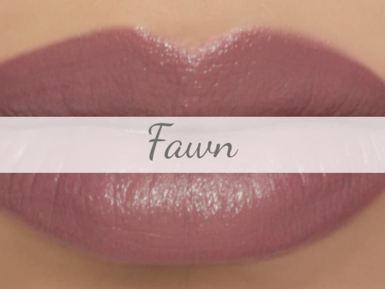 Vegan Lipstick Sample Fawn gray mauve/taupe lipstick greige/nude beige mineral lipstick image 1