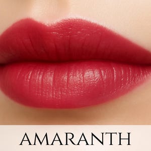 Vegan Lipstick Sample - &quot;Amaranth&quot; (bright red lipstick) natural lip tint