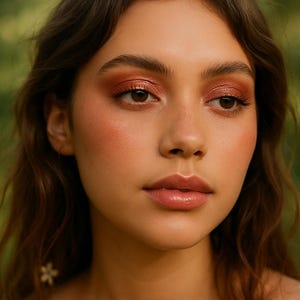 Soft warm red Eyeshadow - &quot;Dragon&#39;s Blood&quot; - Shimmery Vegan Mineral Eyeshadow