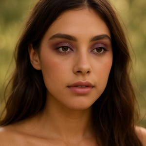 Matte Purple Eyeshadow - &quot;Fig&quot; - Brownish Purple Vegan Mineral Makeup
