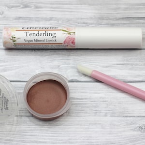 Tenderling nude brown lipstick, vegan lipstick made with natural ingredients image 2