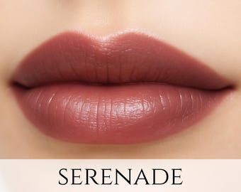 Vegan Lipstick Sample: Rosy Mauve Lip Tint - "Serenade"