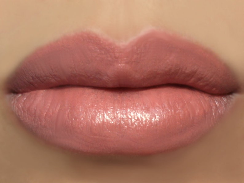 Amorous peach lipstick, vegan lipstick made from natural ingredients, cruelty free image 1